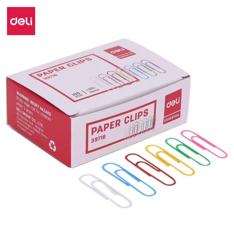 

Deli E39716 Color Round Head Clip Needle 33mm (100PCS / Box)
