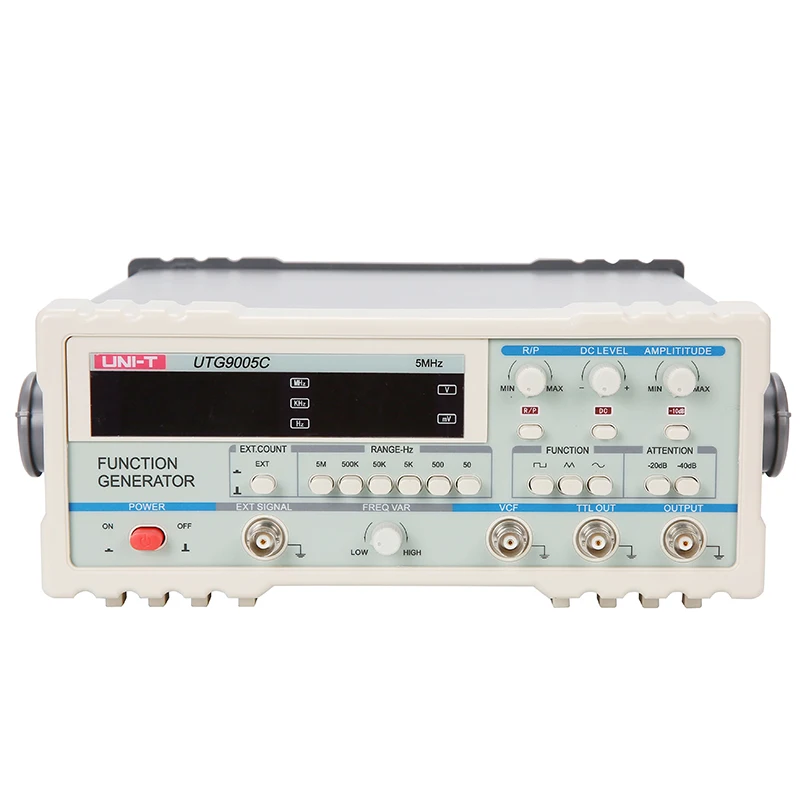 UNI-T UTG9005C цифровой Функция генератор высокой точности частота генератора сигнала Диапазон 0,2 Гц 2 МГц