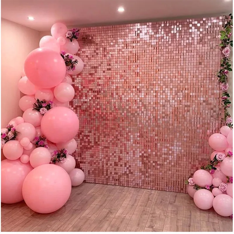 

2m Length Square Bachelorette Birthday Party Wedding Baby Shower Backdrop Decorations Wall Background Curtain Supplies Kids Toys