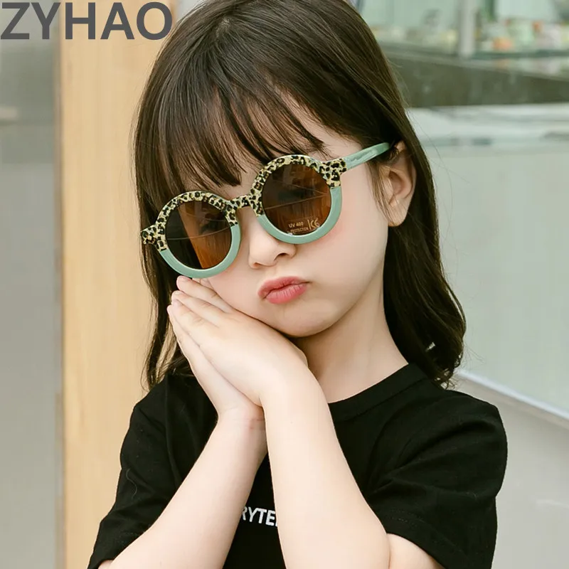 

2021 Baby Round Sunglasses Kids Fashion Cute Colorfull Glasss Frame Small Frame Sun Glasses Girls Boys Mirror Gafas Hombre