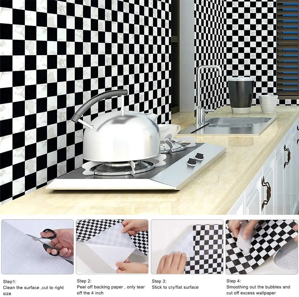 

LUCKYYJ Peel and Stick Wallpaper Self-adhesive Vinyl Film for Countertops Bathroom Drawer Shelf Liners Paper Removable Stickers