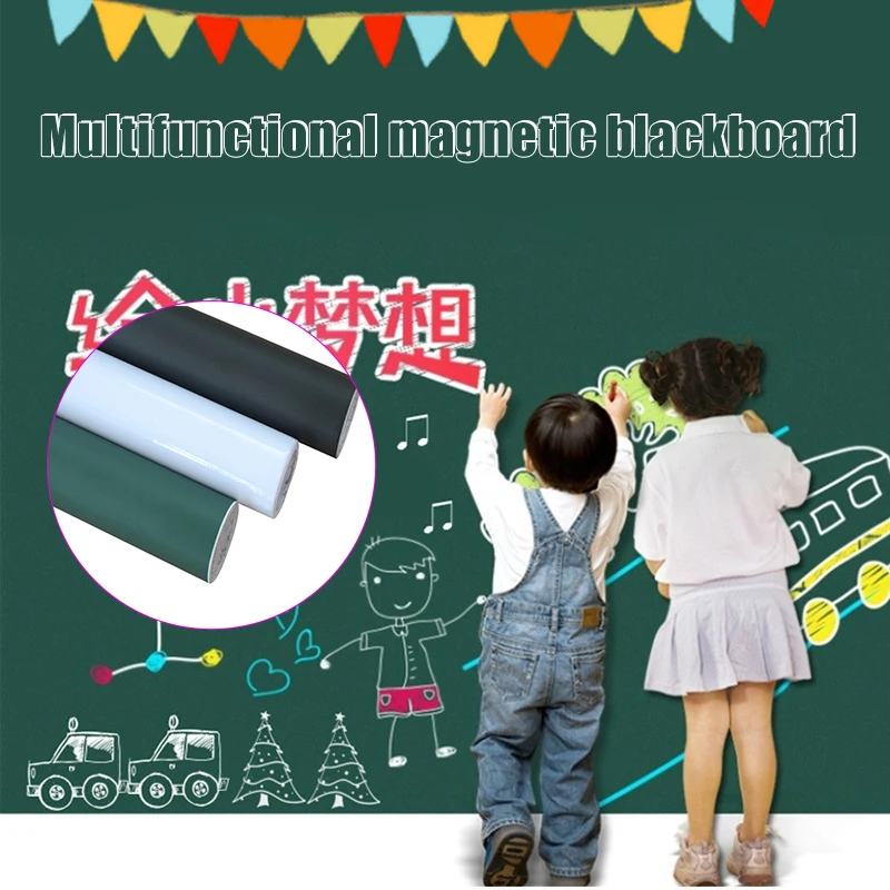 

Self-Adhesive Blackboard Wall Sticker Waterproof Reusable Chalkboard Black Board Poster JR Deals
