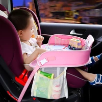 universal cartoon car safety seat tray waterproof stroller holder portable kids toy food drink baby multifunctional seat table