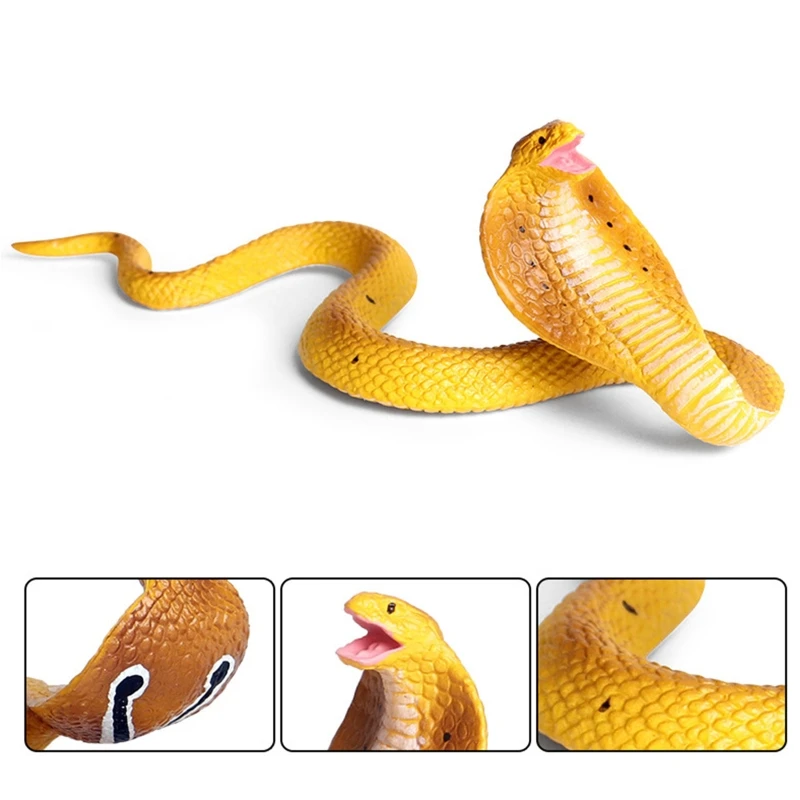

Realistic Simulation Rubber Snake Toy Garden lifelike Joke Prank Gift Halloween Party Props to Scare Birds J60B