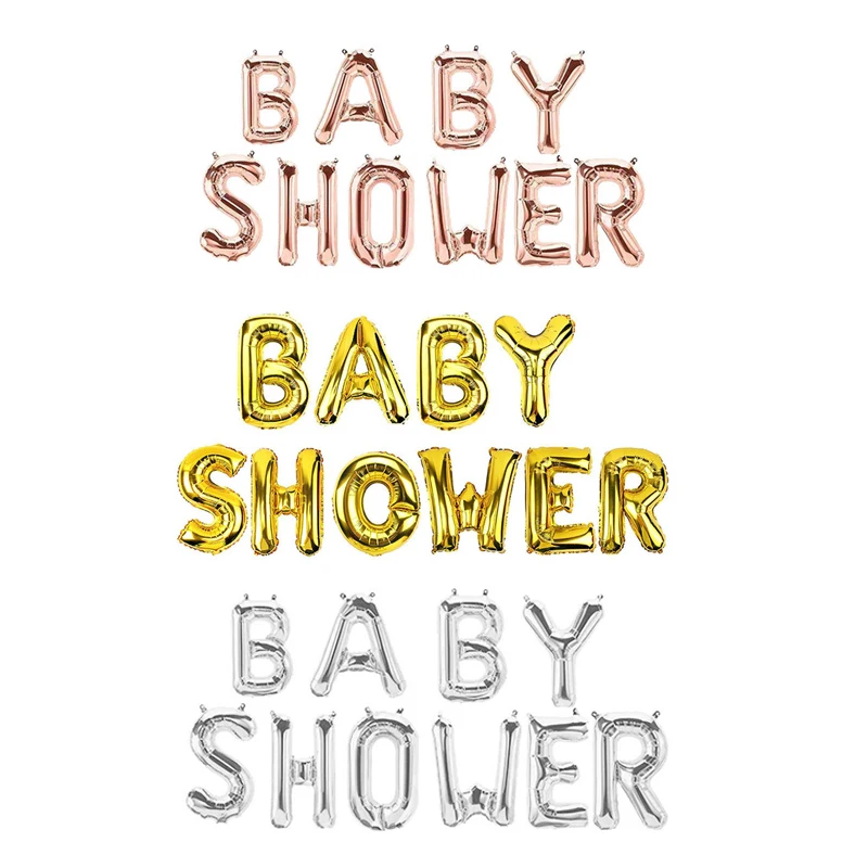

16 Inch Oh Baby Foil Balloon Baby Shower Decoration 1st Birthday Balloons Gender Reveal Baby Boy Girl DIY Kids Party Decorations