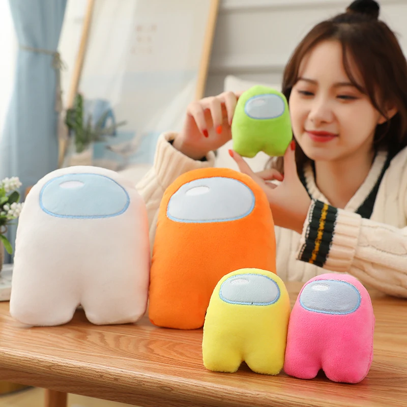 

20cm 12pcs/Lot Among Us Plush Toys Kawaii Stuffed Game Doll Cute Colorful Soft Animal Plushie Kids Baby Girl Boy Gift