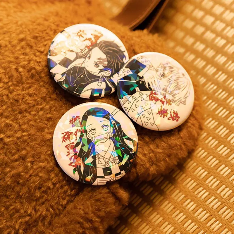 

Anime Badges Demon Slayer: Kimetsu No Yaiba Kamado Tanjirou Cartoon Party Pin Shiny Button