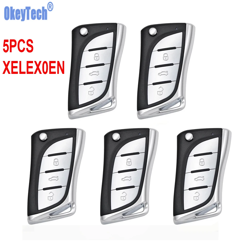 5PCS/Lot Xhorse XELEX0EN Flip 3 Buttons Super Remote Key For Toyota For Lexus Type With Built-in Super Chip English Version