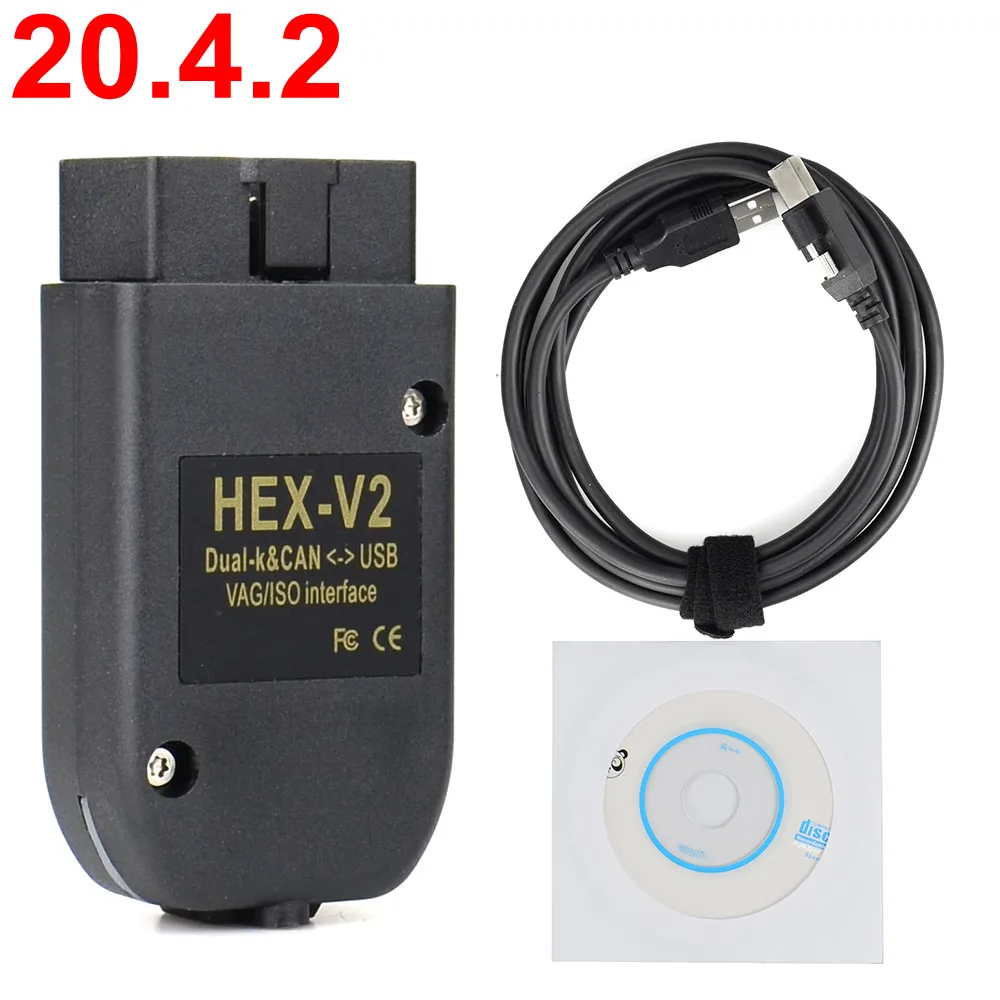 Болты с шестигранной V2 Obd2 сканер VAGCOM 20.4.2 VAG COM 19 6 для V W AUDI ATMEGA162 + 16V8 FT232RQ самым
