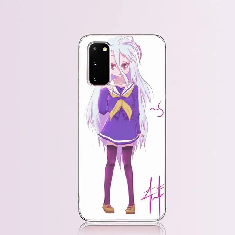 HPCHCJHM No Game NO life аниме черный ТПУ мягкий резиновый чехол для телефона Samsung S9 plus S5 S6 S7