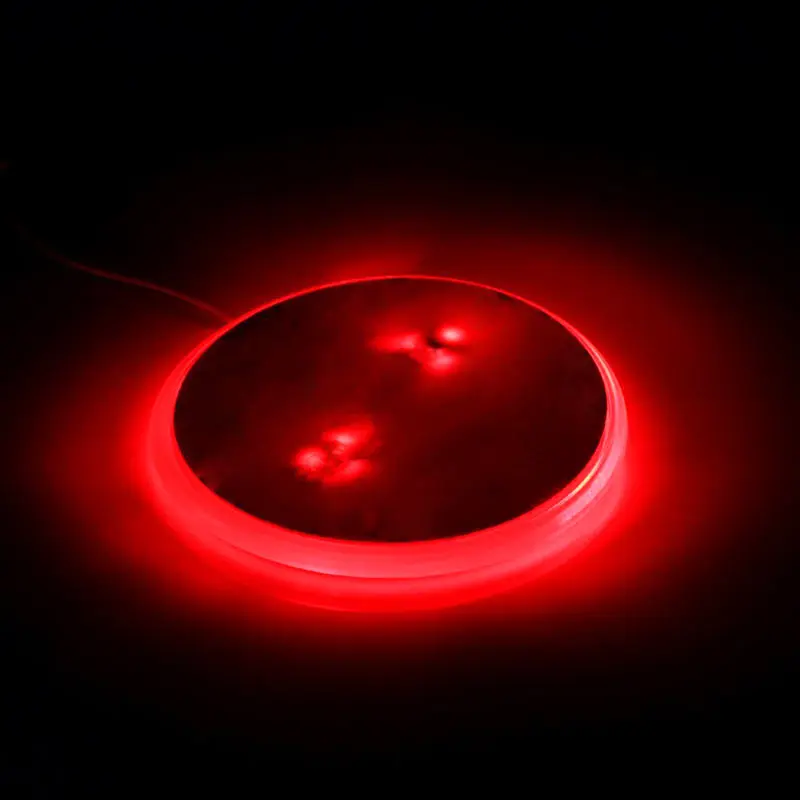 1Pc Red LED Light Car Decal Sticker Logo Badge Emblem Lamp 82mm For BMW 3 5 7 Series C66 |