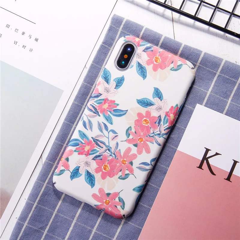 GIMFUN Роскошный Ретро чехол для телефона с цветочным рисунком для Iphone 11 Pro Max жесткий пластиковый чехол для IPhone Xr X Xsmax 7 8 6 Plus