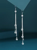 bright star tassel long earrings female trend