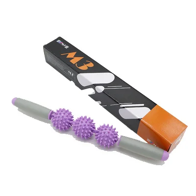 Purple1 Палочки для йоги, массажные палочки, палочки для пилатеса, расслабляющие мышцы, физиотерапия, инструмент для массажа тела, фитнес-оборудование, ролик для йоги - Цвет: Purple1