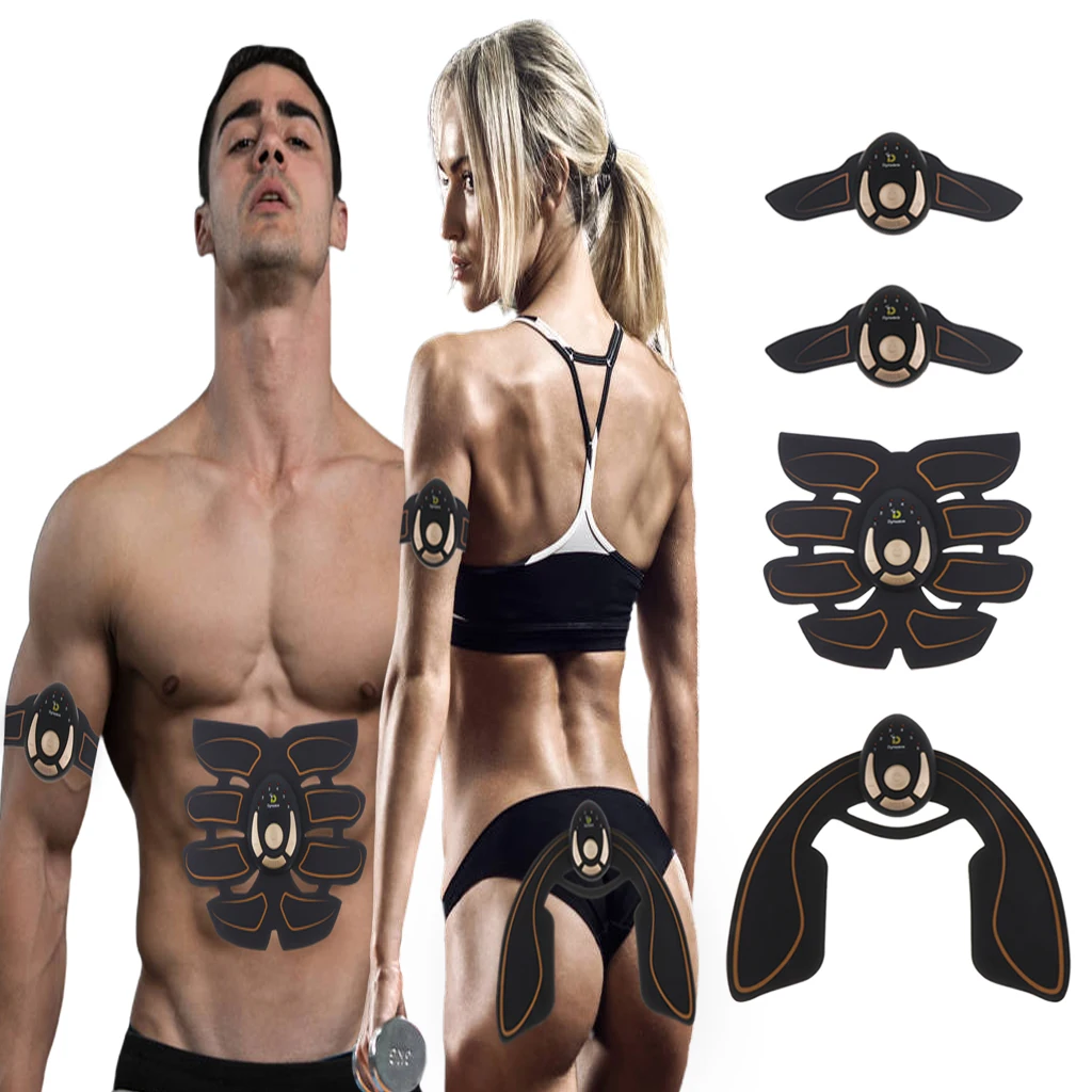 

6 Pads Abdominal Muscle Stimulator Thigh Arm Sticker Arm Toning Belt Hip Trainer Buttocks Lifting Toner Burner
