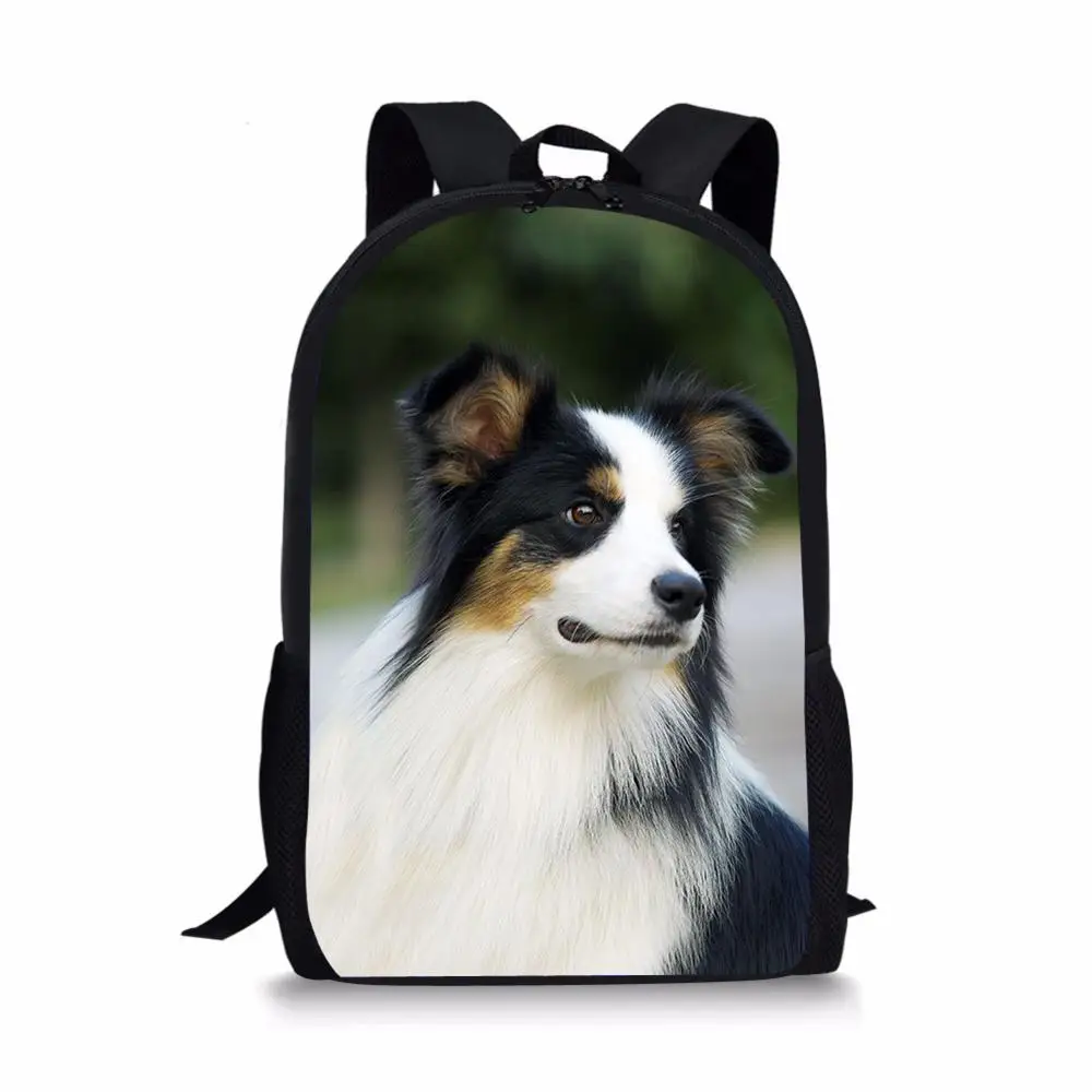 Новый Школьный рюкзак для детей Border Collie милый мальчиков школьный девочек детский