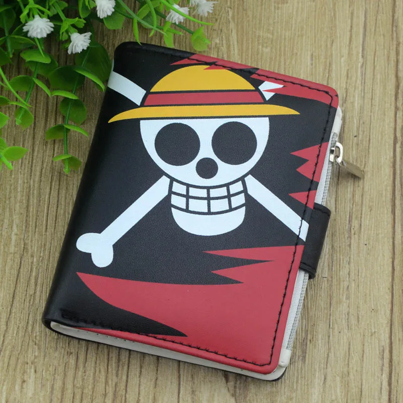 Аниме One Piece Monkey D. Яркий кошелек для мелочи Luffy с внутренним карманом на молнии