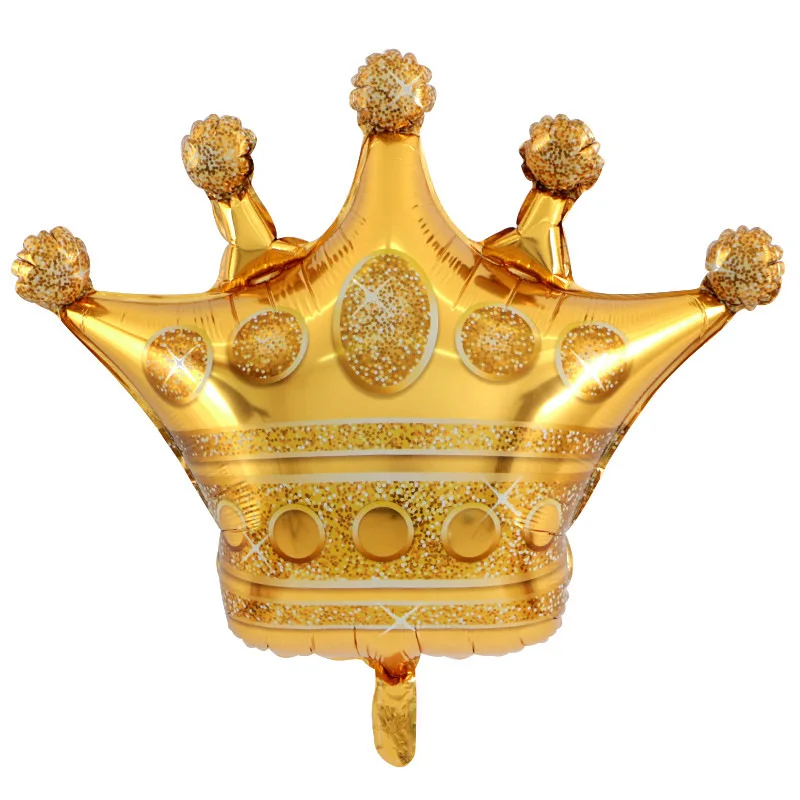 Большая Золотая Корона шарик из фольги в форме бар king с новым годом воздушные