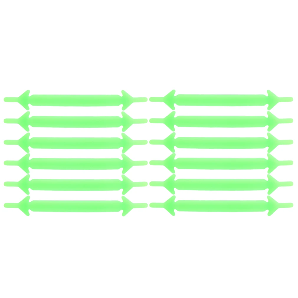

No Tie ShoelacesWomen Men Unisex Elastic Silicone Shoelaces Rubber Shoelace 12Pcs/Set Creative