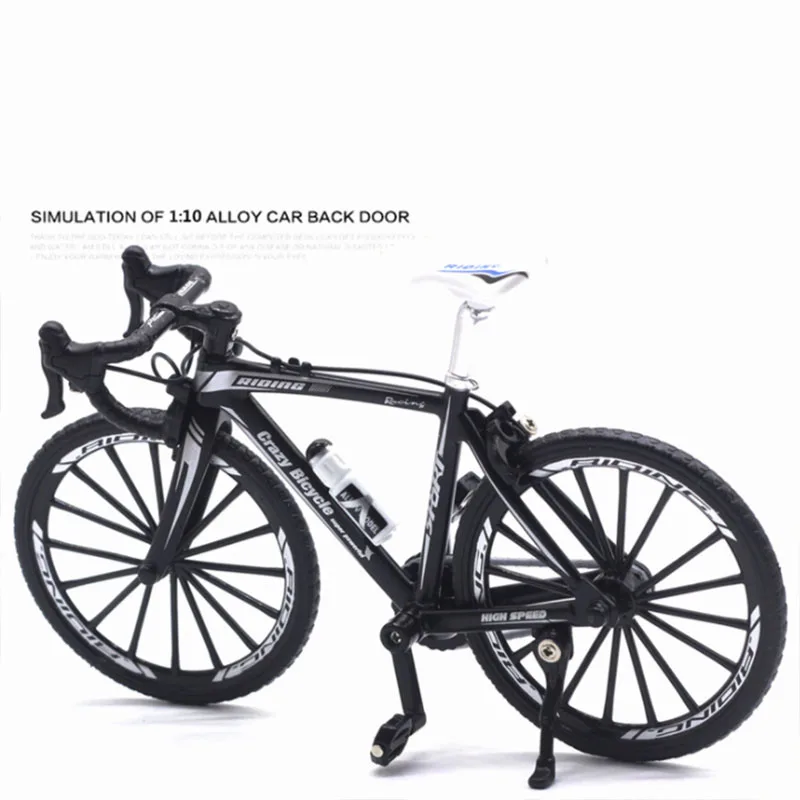 

1:10 Diecast Metal Road Bicycle Model Toys Curved Racing Cycle Cross Mountain Bike Replica Collection for Children's Gift