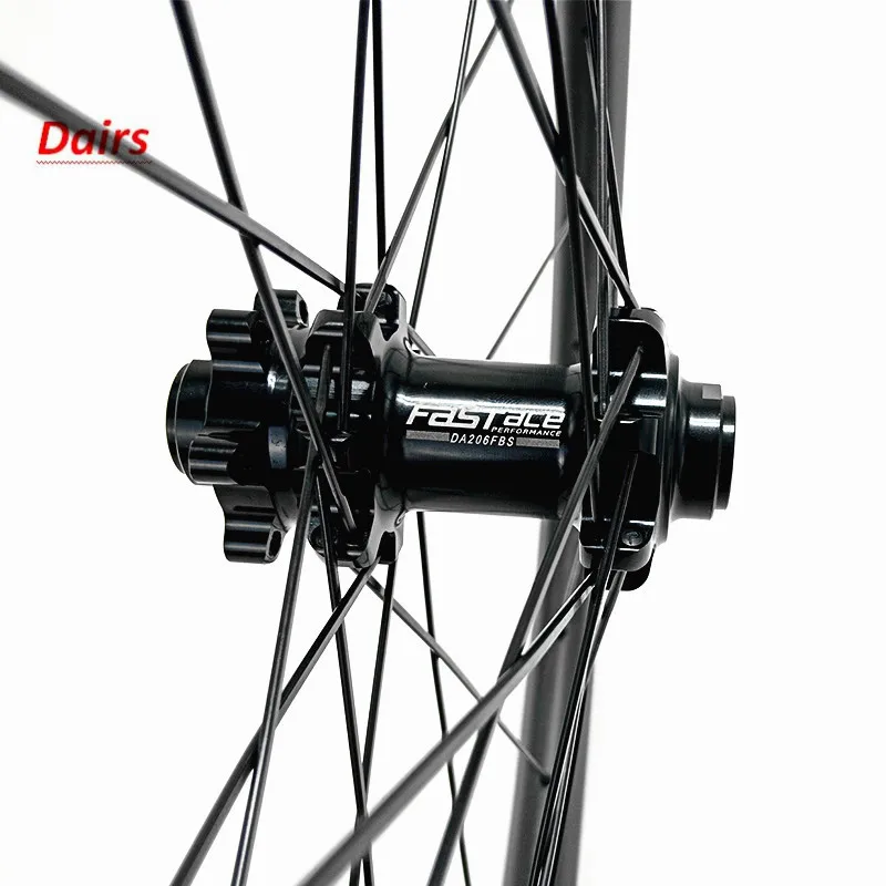 27,5 er mtb Углеродные колеса 650B mtb 30x28 мм бескамерные прямые тяговые FASTace DA206 100x15 142x12 углеродные mtb колеса велосипедные колесные