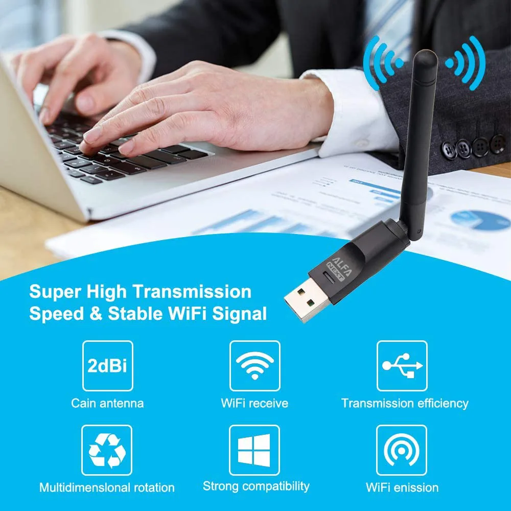 150Mbps Wireless WiFi Adapter Network Card Mini USB 2.0 Antenna PC LAN Wi-Fi Receiver Dongle 802.11 b/g/n For Laptop | Компьютеры и