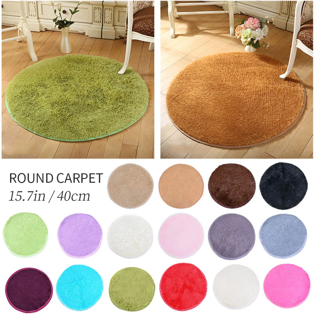 1 шт. пушистые круглые ковры для декора гостиной ковер из искусственного меха