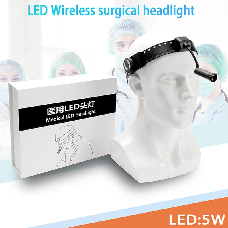 5W Medical LED Headlight High Intensity Dental Headlamp Headband USB Rechargeable Surgical Light for Dentistry Surgery Operation enlarge