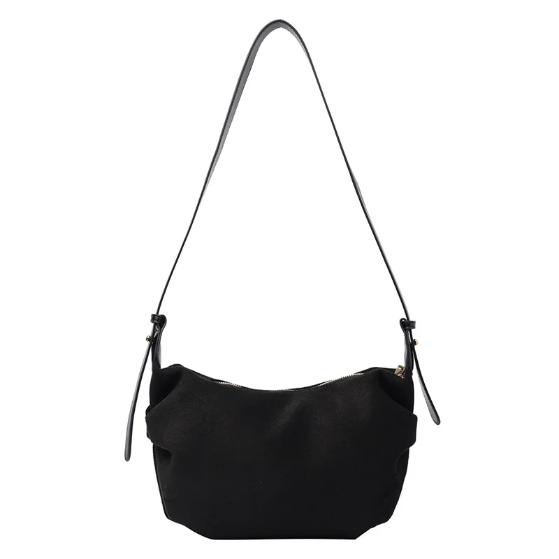 

Soft Matte PU Leather Crossbody Bag Women Half Moon Bags Small Shoulder Simple Bag Ladies Fashion Handbag Branded Messenger Bags