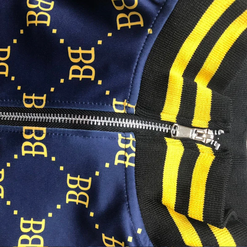 

2020 New BB plaid Men Casual Zipper Jacket Autumn Sports Wear High quality Sweatshirt Fashion Man High Street Jackets Casual top