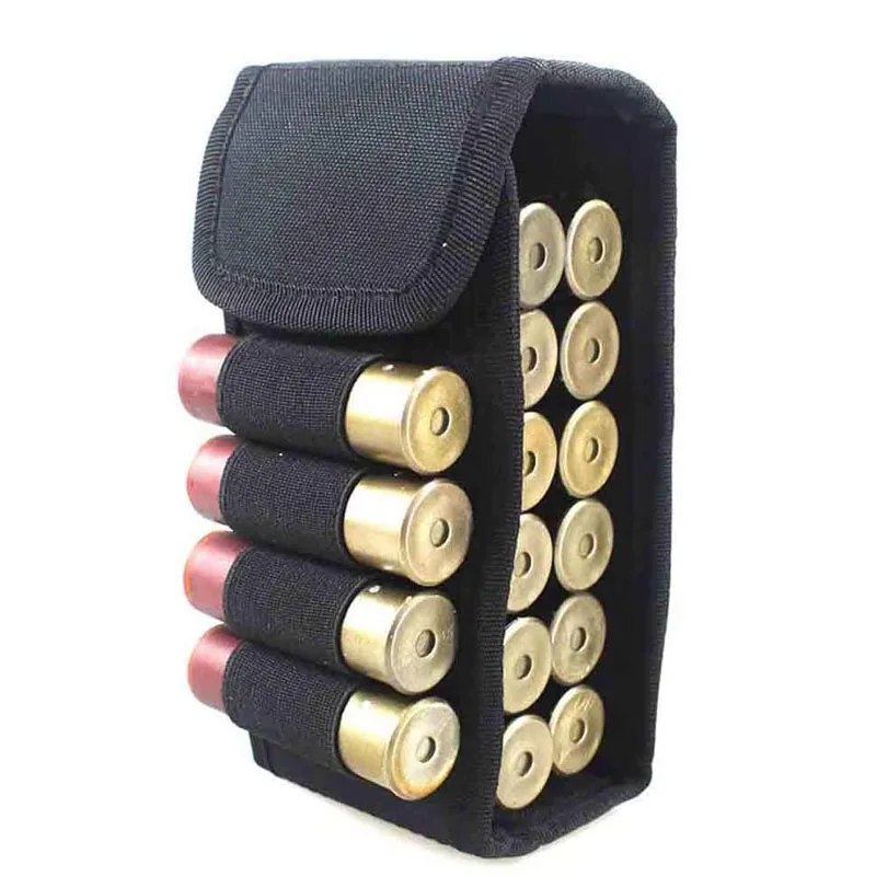 

Tactical Shotgun Shell Holder 12GA Molle Waist Bag 16 Round Ammo Bullet Holder Pouch Rifle Shotshell Carrier Magazine Pouch
