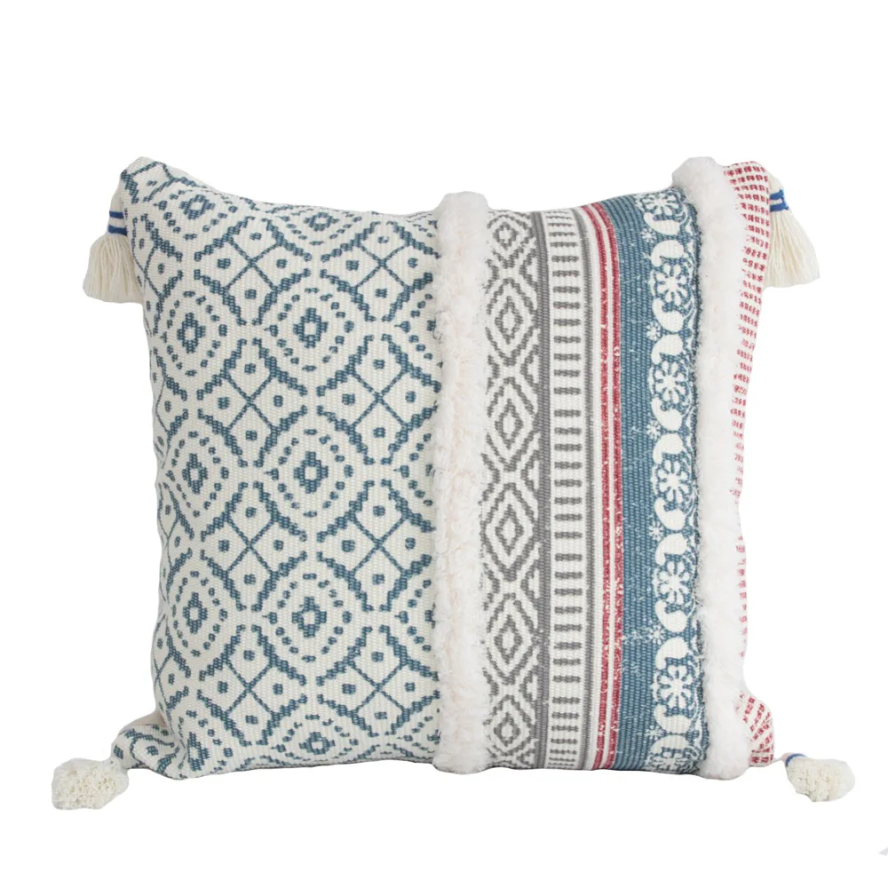 

Silk Screen Printing Retro Printing Pillowcase European Style Sofa Office Cushion Cover 45cmx45cm