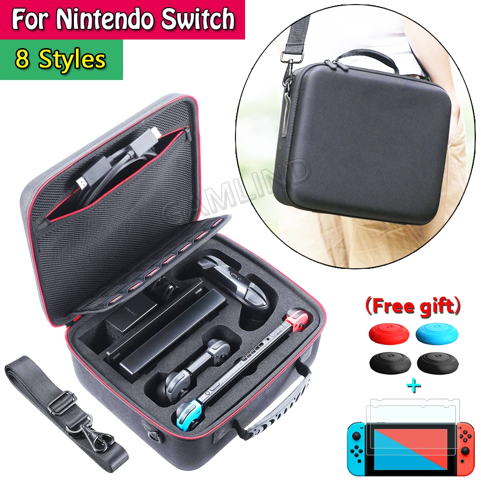 

Nintendos Nintend Switch Deluxe Big Storage Carrying Bag NS Portable EVA Travel Hard Case Cover for Nintendo Switch Accessories