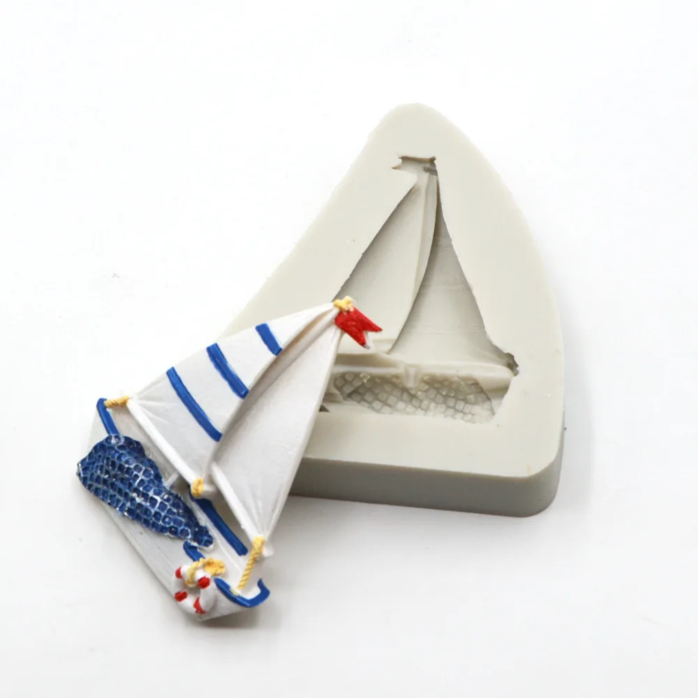 Пиратский корабль силиконовая форма для помадки инструменты украшения тортов