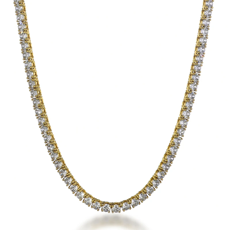 Цепь МУЖСКАЯ ТЕННИСНАЯ в стиле хип-хоп 3/4/5 мм | Украшения и аксессуары