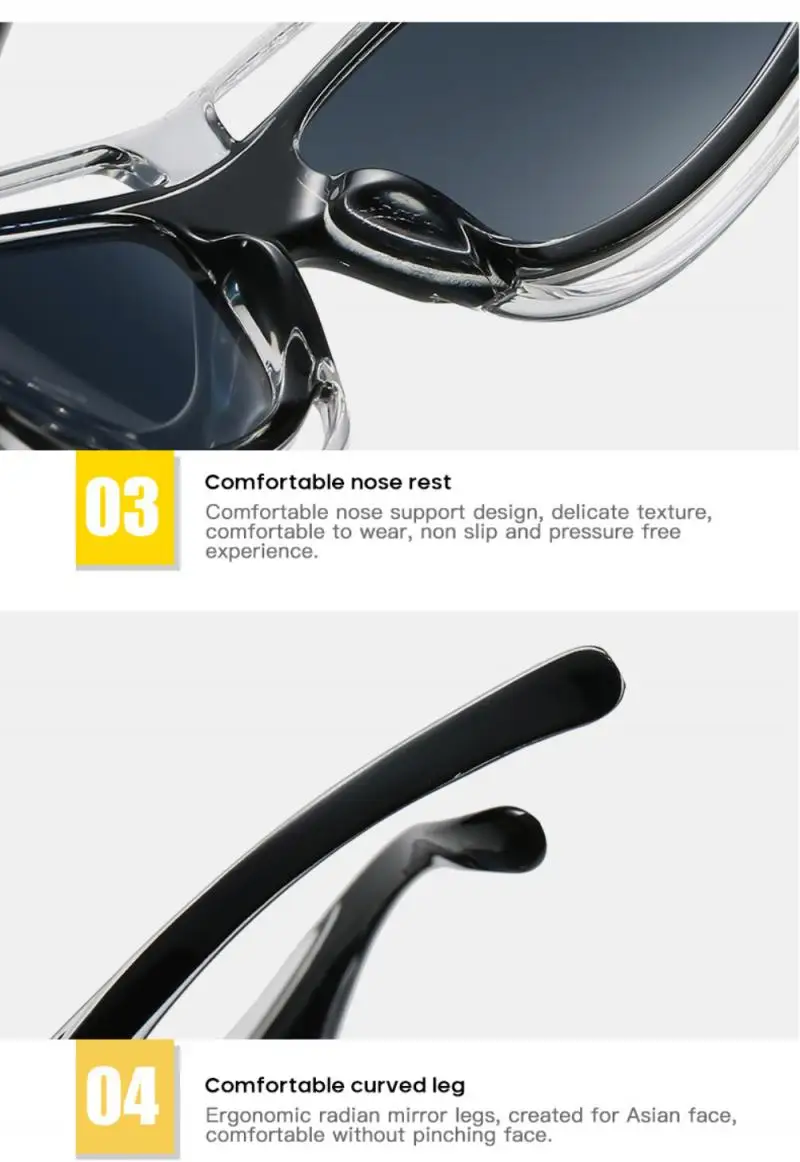 

Fashion Sunglasses Full Frame Riding Glasses Double Frame Personalized Glasses Vintage Goggles Cycling Outdoor Accessories