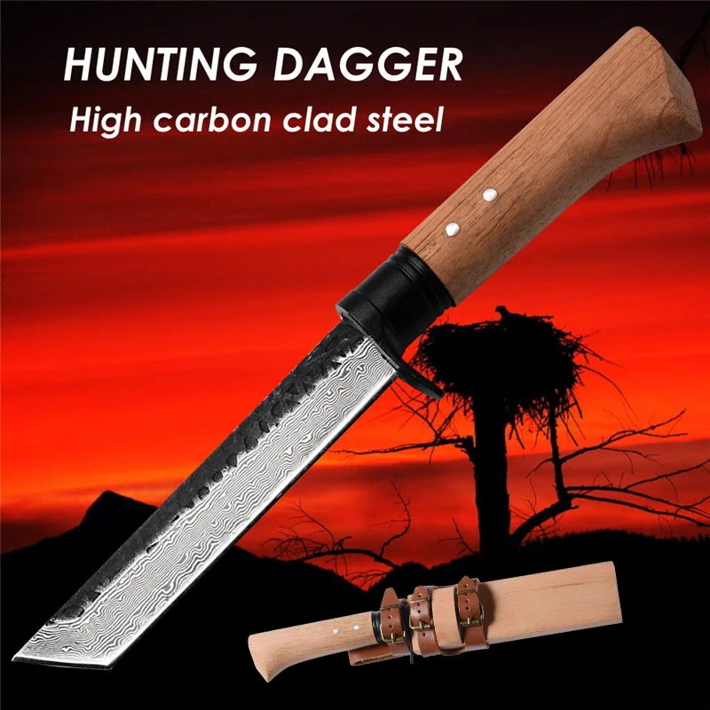 Охотничий нож ручной работы кованый шеф повар кухонные ножи ретро инструменты