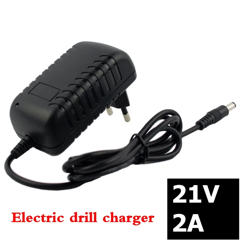 21V 2A литиевая батарея зарядное устройство электрическая отвертка 18V 5 серия 18650 литиевая батарея настенное зарядное устройство DC 5,5*2,1 мм