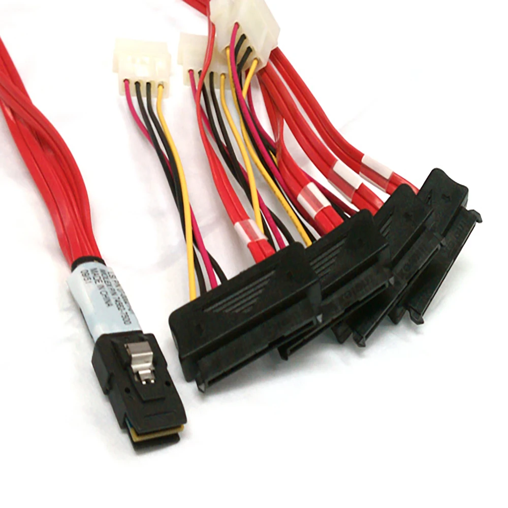 

LSI 3Ware Mini SAS Cable SFF 8087 36pin to SFF 8482 жесткий диск и питание x4 SAS