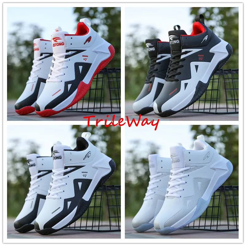 

2022 брендовая мужская Баскетбольная обувь, профессиональные баскетбольные кроссовки, Нескользящие высокие дышащие баскетбольные ботинки д...