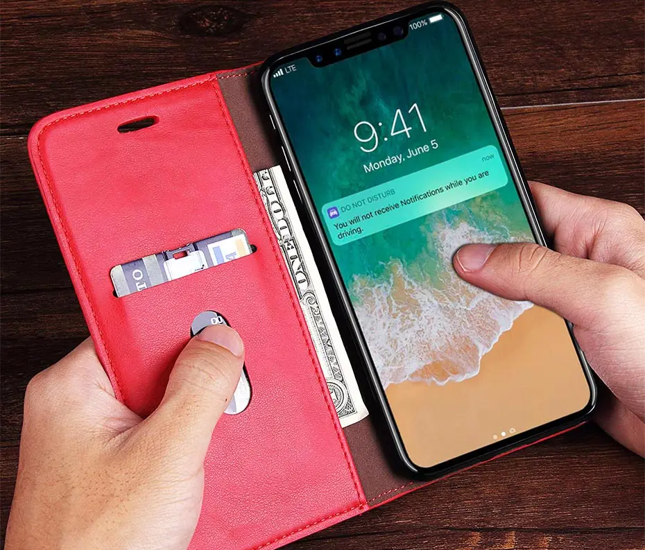 Элегантный деловой чехол для iPhone 5 5S SE 6, 7, 8 Plus, чехол в стиле ретро из искусственной кожи, флип-чехол-бумажник для iPhone X, XR, 11 Pro, XS Max, чехол