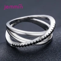 boutique cross 925 sterling silver minimalist romantic cz zircon rings for women party wedding fine jewelry accessories