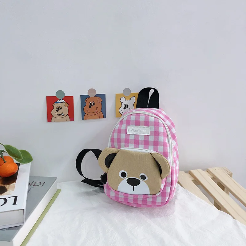 

10Pcs/Lot student shoulder bag cute bear child diagonal bag leisure outdoor travel bag student snack storage bag coin purse