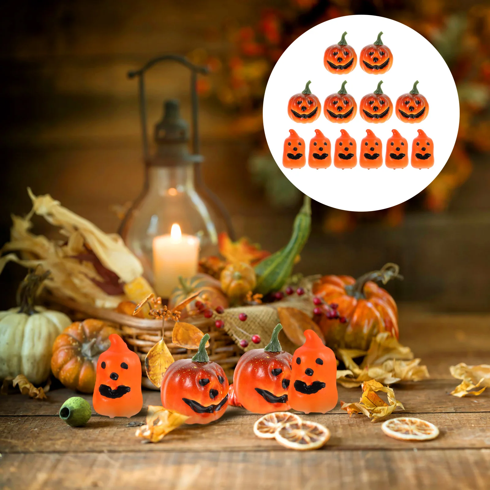 

12 шт., украшение в виде тыквы