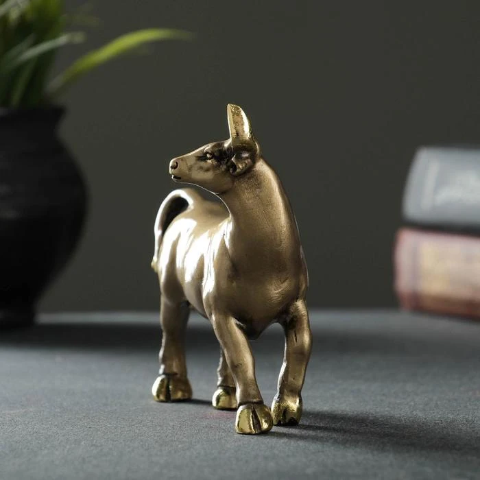 Фигура Бык золото 11х4х10см 5138030