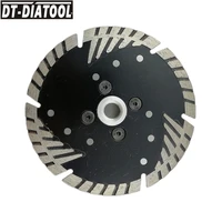 dt diatool 1pc 4 5 diamond cutting disc with slant protection teeth m14 thread for stone concrete brick saw blades 4 5115mm