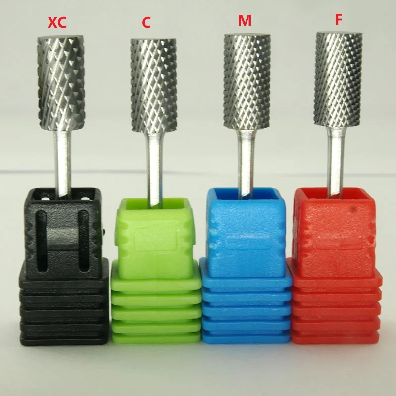 EasyNail 4 шт./компл. твердосплавное сверло для ногтей с плоской формой пилка