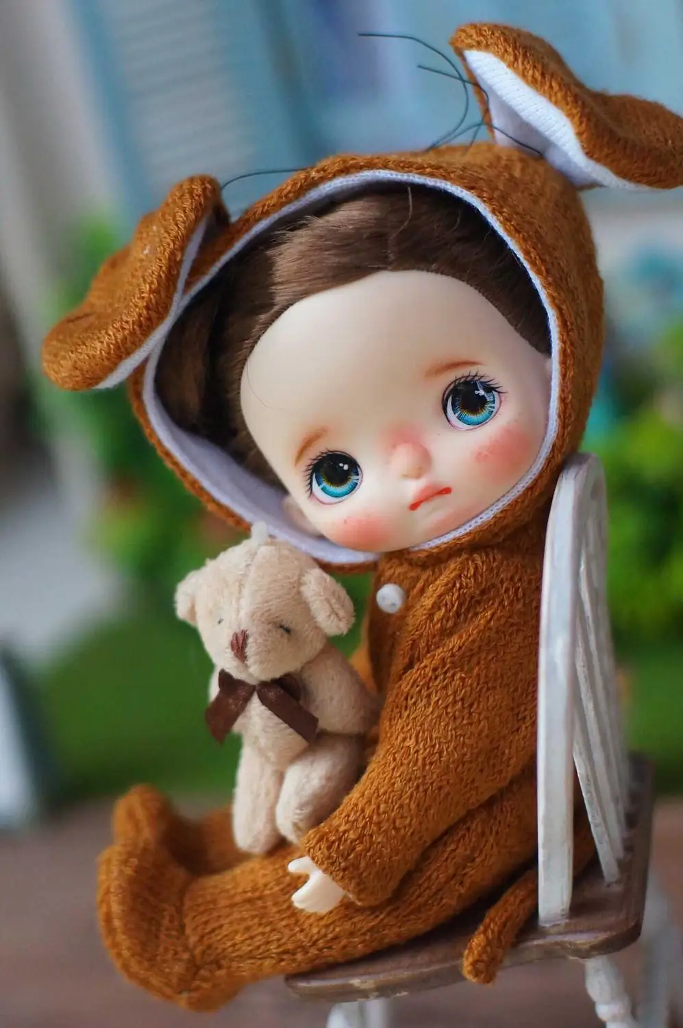 Nude doll make up 23 Индивидуальные лица для кукол holal, 16 см куклы как holal куклы, волосы можно выбрать - Цвет: Nude doll make up 23