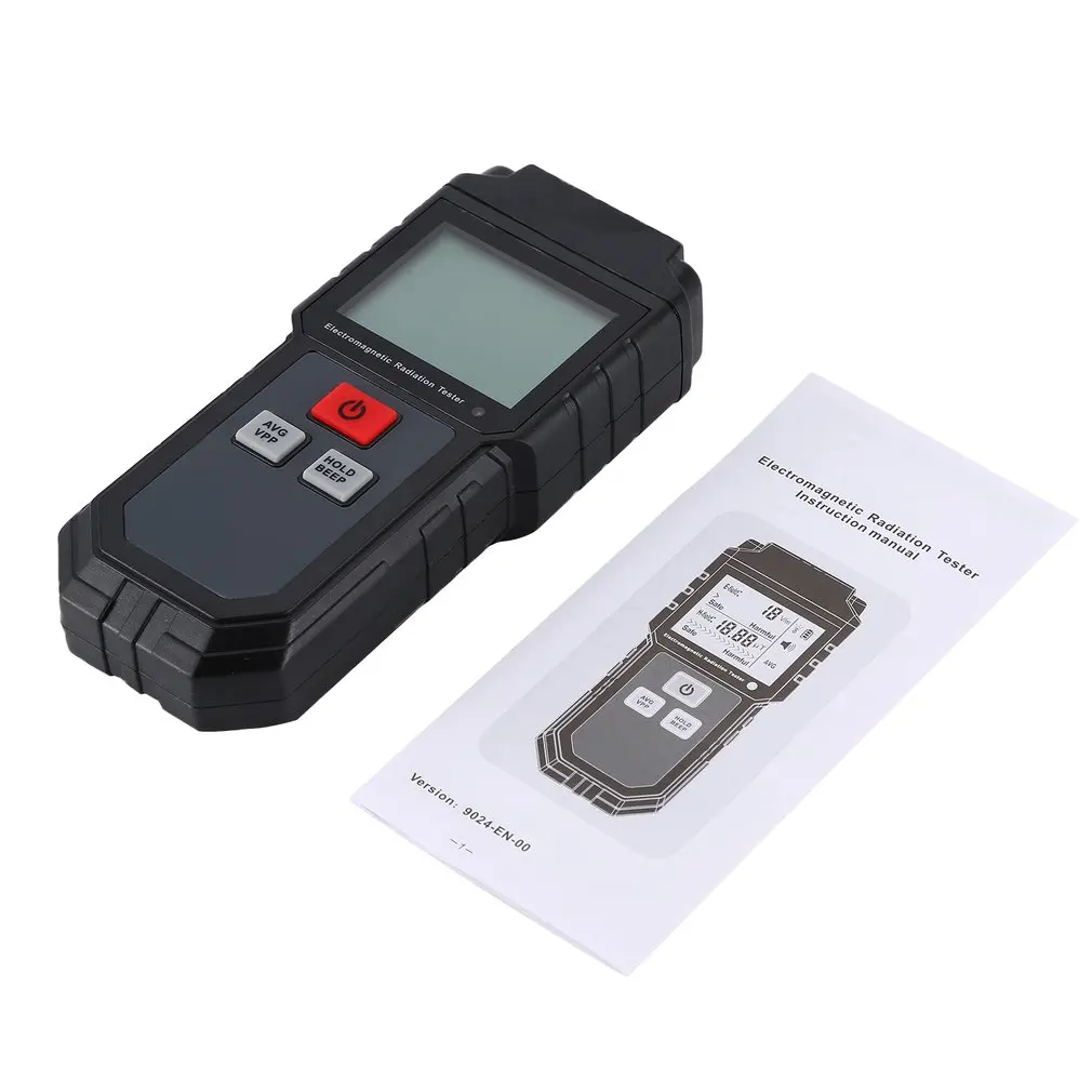electromagnetic radiation tester portable digital lcd electric magnetic field emf meter dosimeter detector for computer phone free global shipping