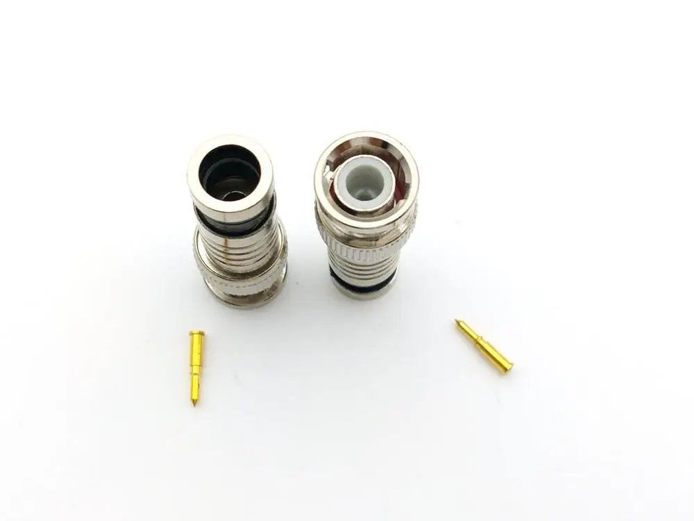 20 шт 50 Ом BNC адаптер для коаксиального кабеля RG59/RG6 камер|compression bnc|cctv camera adapterbnc